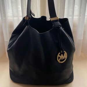 Michael Kors reversible leather tote bag